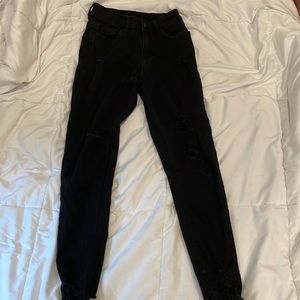 Girls black jeans, boyfriend fit